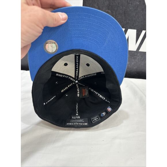 Dallas Mavericks NBA Black Fitted Stretch Fit Design Hat size 6 7/8-7 1/4 - Picture 5 of 8
